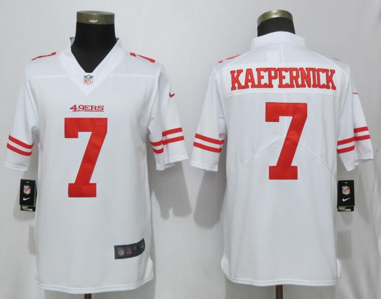 Men San Francisco 49ers 7 Kaepernick White Nike Vapor Untouchable Limited Player NFL Jerseys